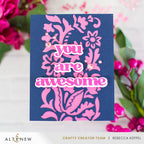 Altenew Creative Cuts Zero-Waste Embroidered Motifs Dies alt10866 pink