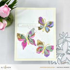 Altenew Creative Cuts Zero-Waste Fluttering Fantasies Layering Dies alt11324 hello