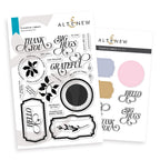 Altenew Creative Labels Clear Stamp and Die Set