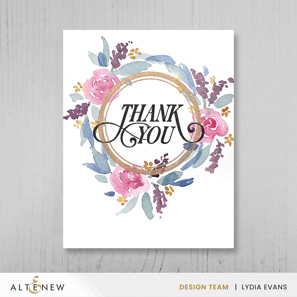 Altenew Creative Labels Clear Stamps alt10719-1 thank you
