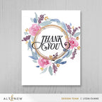 Altenew Creative Labels Clear Stamps alt10719-1 thank you