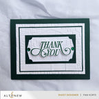 Altenew Creative Labels Dies alt10720 thank you