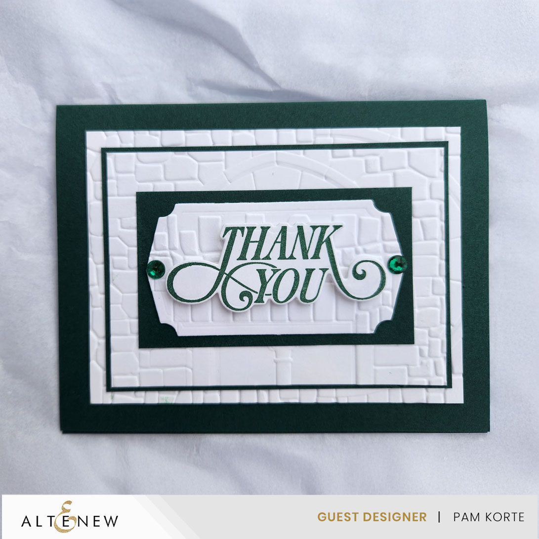 Altenew Creative Labels Dies alt10720 thank you