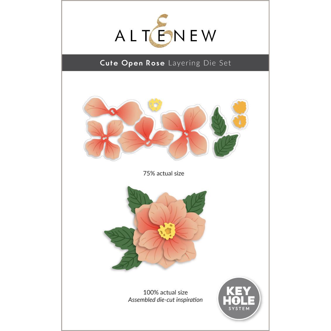 Altenew Cute Open Rose Layering Dies alt10816