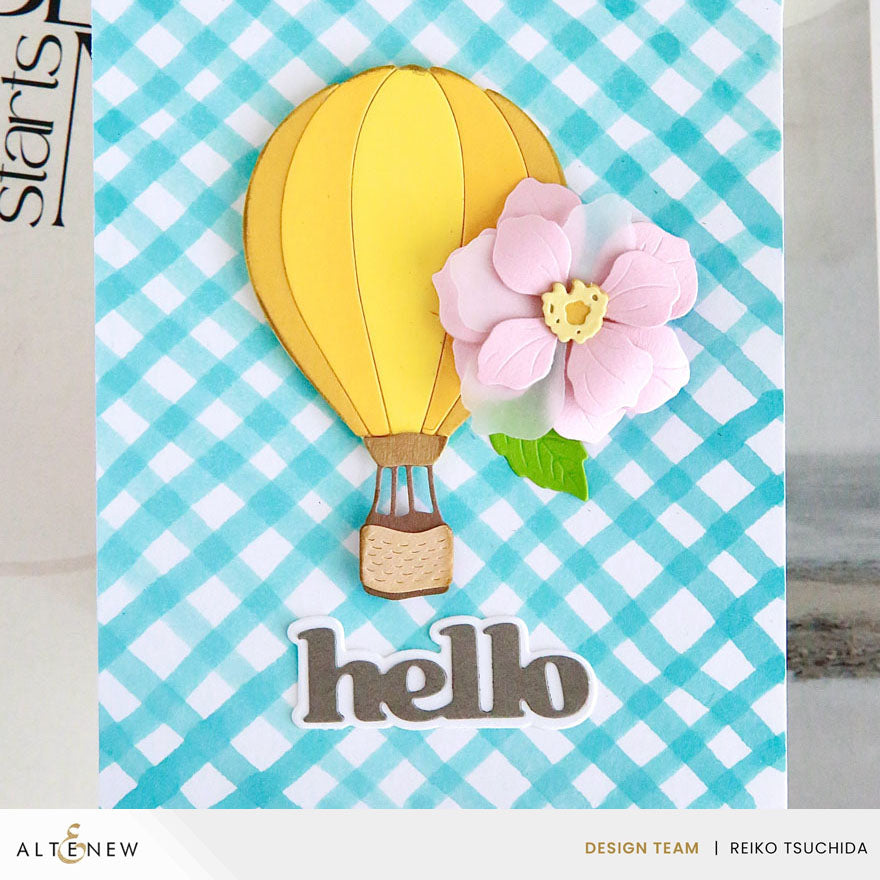 Altenew Cute Open Rose Layering Dies alt10816 hello
