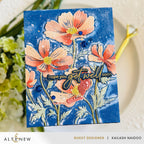 Altenew Dancing Cosmos 3D Embossing Folder and Coloring Stencil Set get well