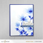 Altenew Dancing Cosmos 3D Embossing Folder and Coloring Stencil Set hello