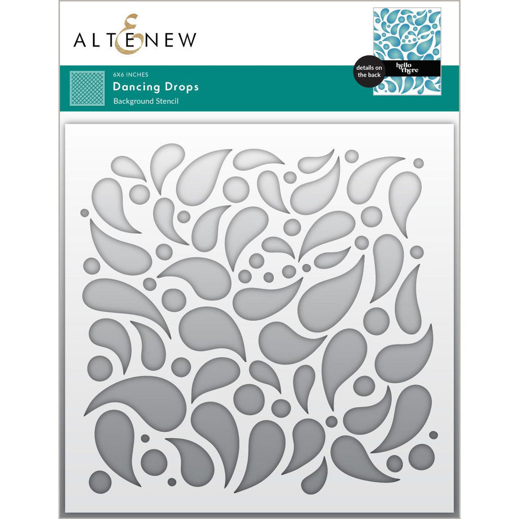 Altenew Dancing Drops Stencil alt10670