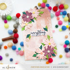 Altenew Daydream Doodles Stencils alt10420 pink flowers