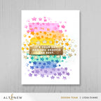Altenew Daydream Doodles Stencils alt10420 rainbow stars