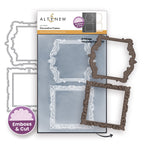 Altenew Decorative Frames 3D Embossing Folder and Die Set alt11517
