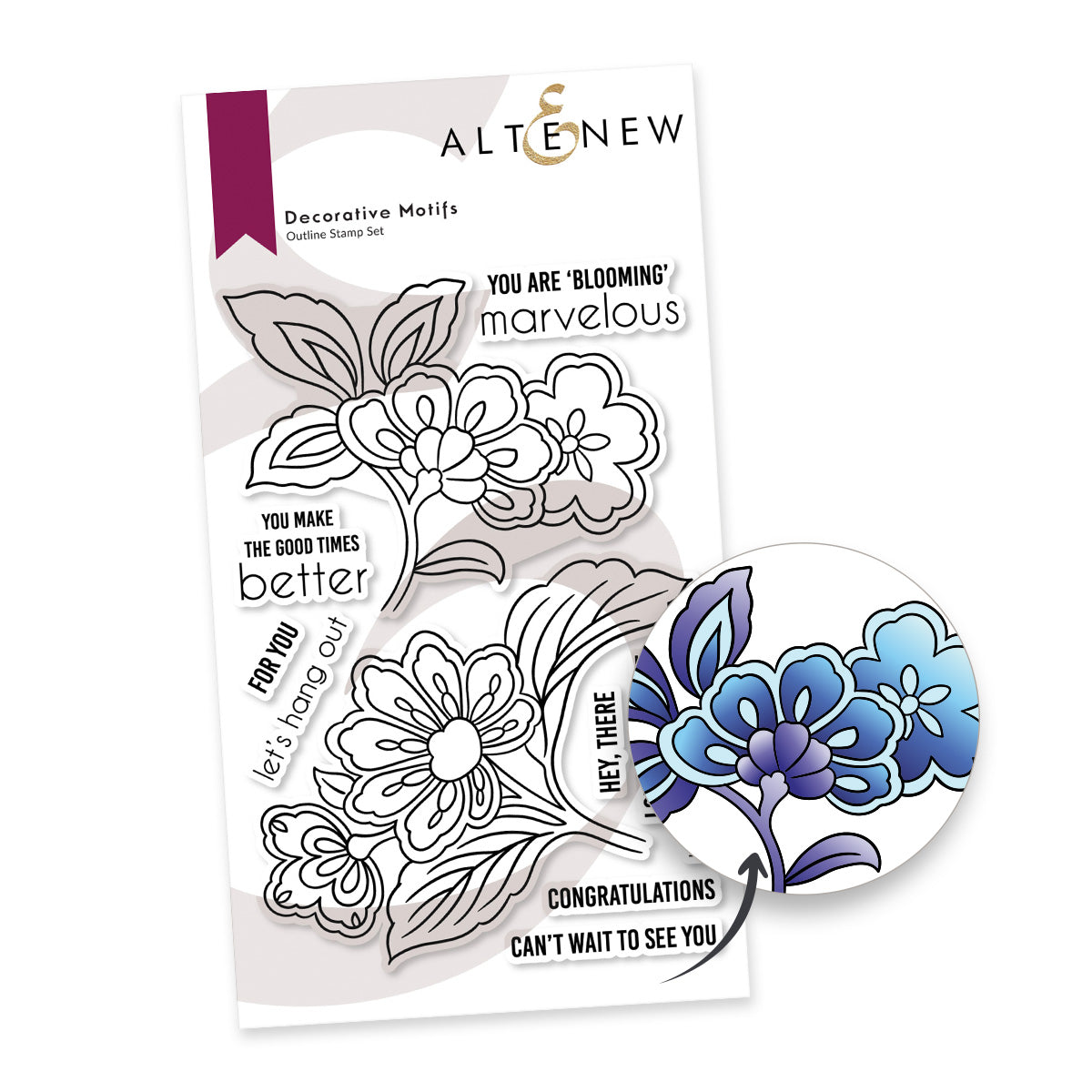 Altenew Decorative Motifs Clear Stamps alt7894stp