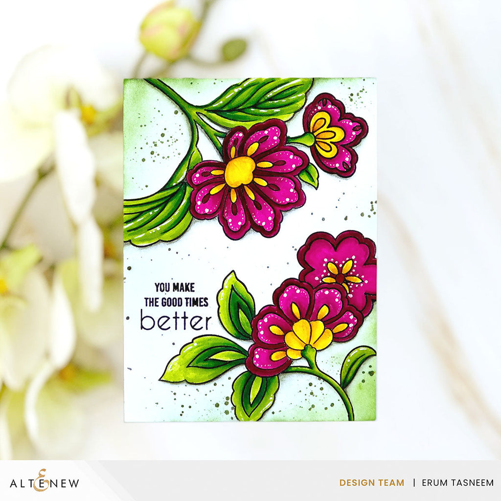 Altenew Decorative Motifs Clear Stamps alt7894stp pink