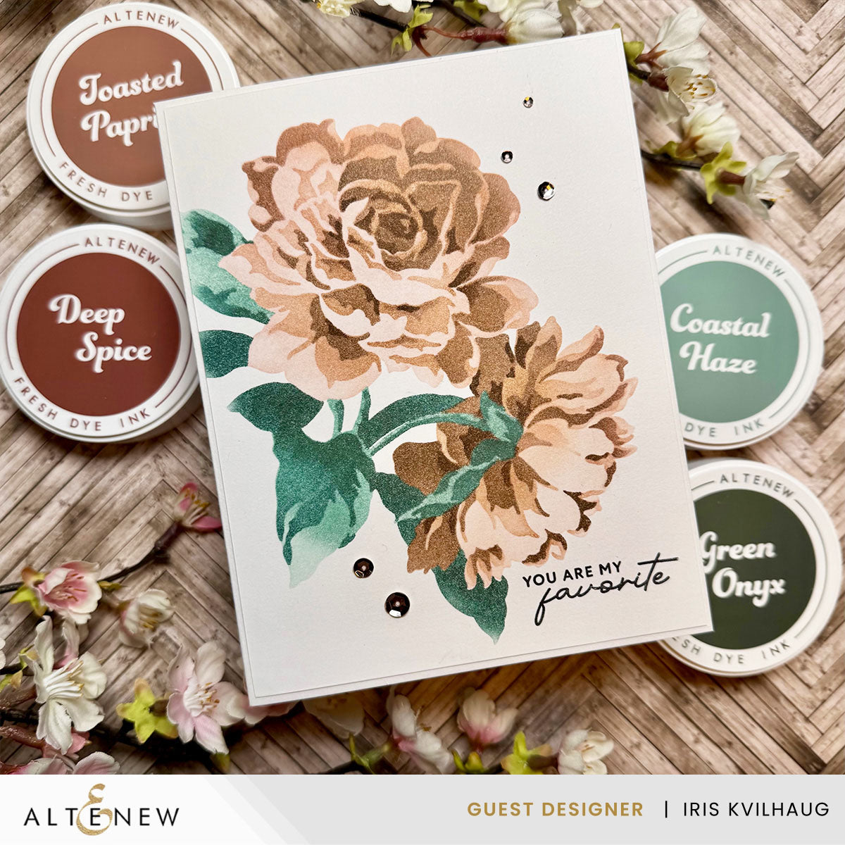 Altenew Deep Spice Fresh Dye Ink Pad alt11113 roses