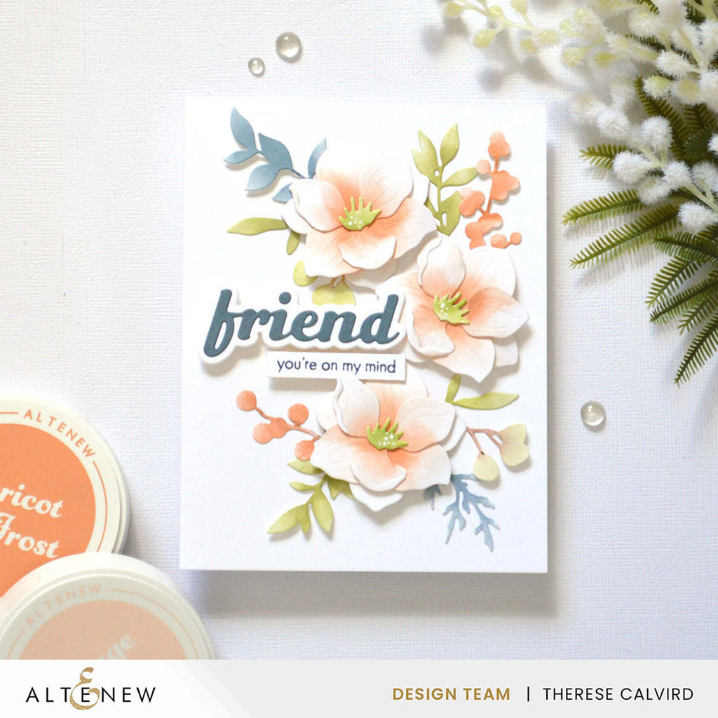 Altenew Delicate Magnolia Layering Dies alt10766 friend