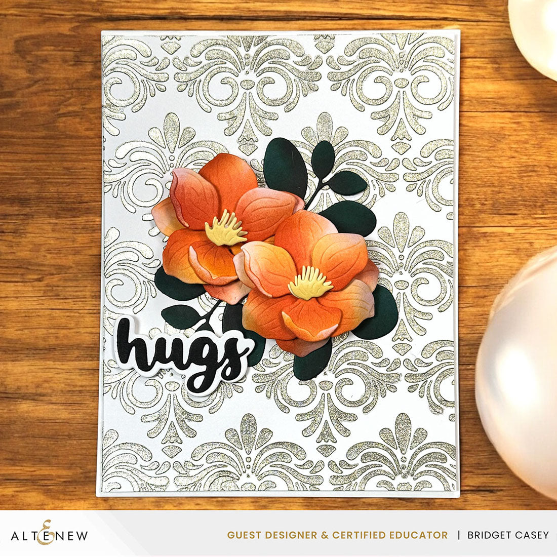 Altenew Delicate Magnolia Layering Dies alt10766 hugs
