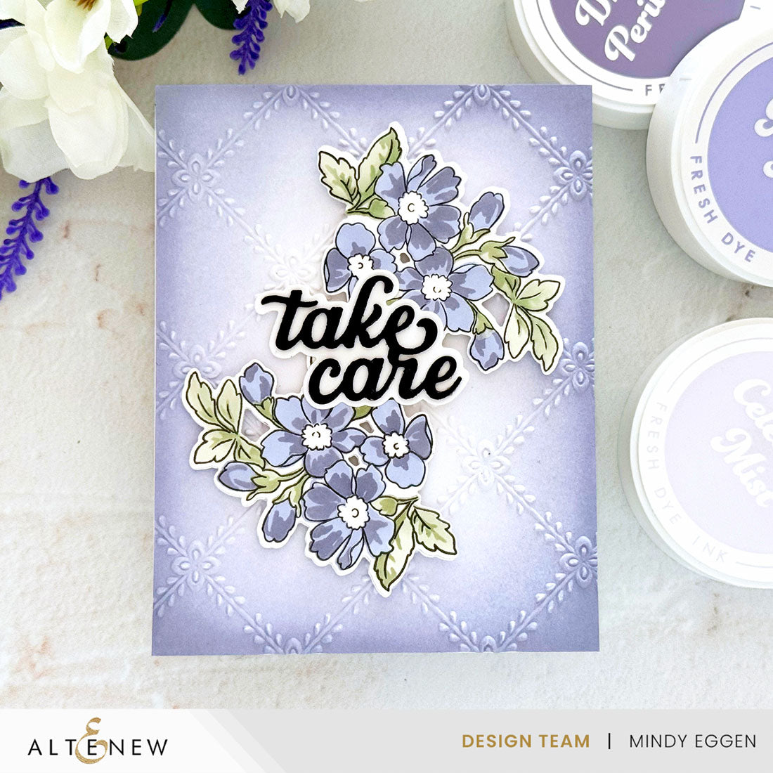 Altenew Dreamy Periwinkle Fresh Dye Ink Pad alt8865 take care