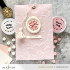 Altenew Dusty Pink Wax Beads alt10528 just a note