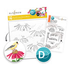 Altenew Dynamic Duo Bird on Bloom Clear Stamp and Stencil Set alt10391bn