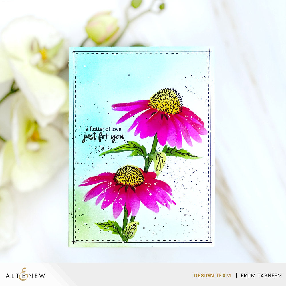 Altenew Dynamic Duo Bird on Bloom and Add-on Die Set love