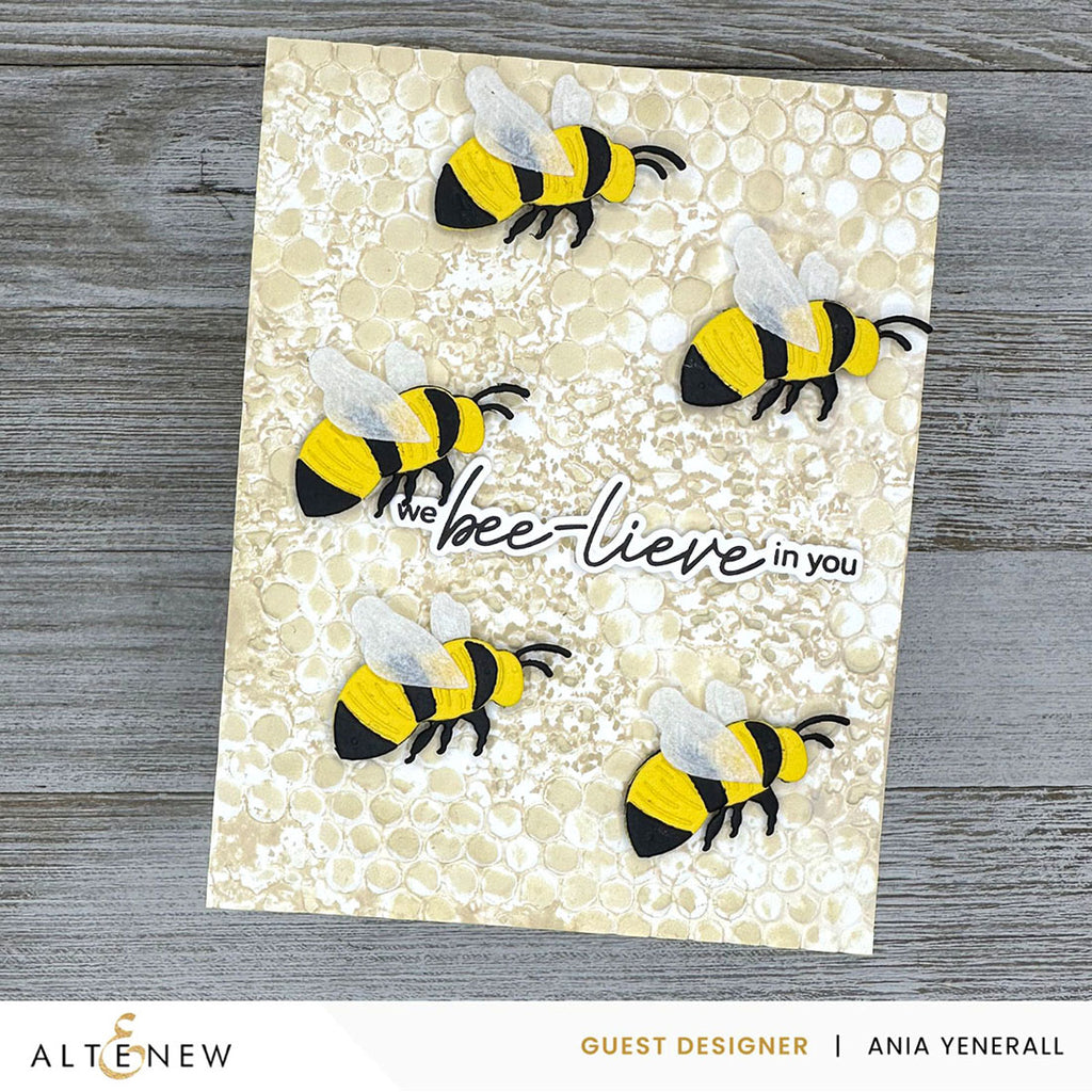 Altenew Earth Tones Fresh Dye Ink Pad Set bees