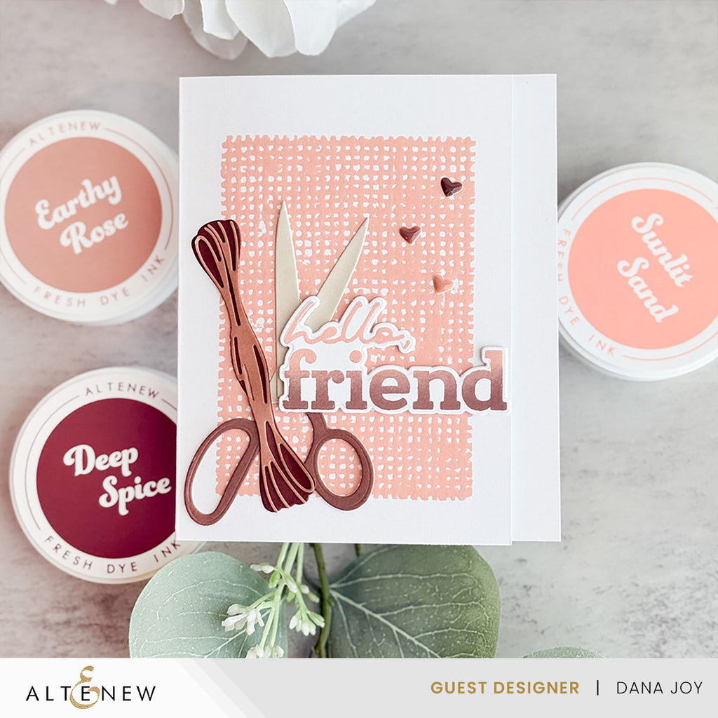 Altenew Earthy Embrace Fresh Dye Ink Mini Cube Set alt11114 hello friend