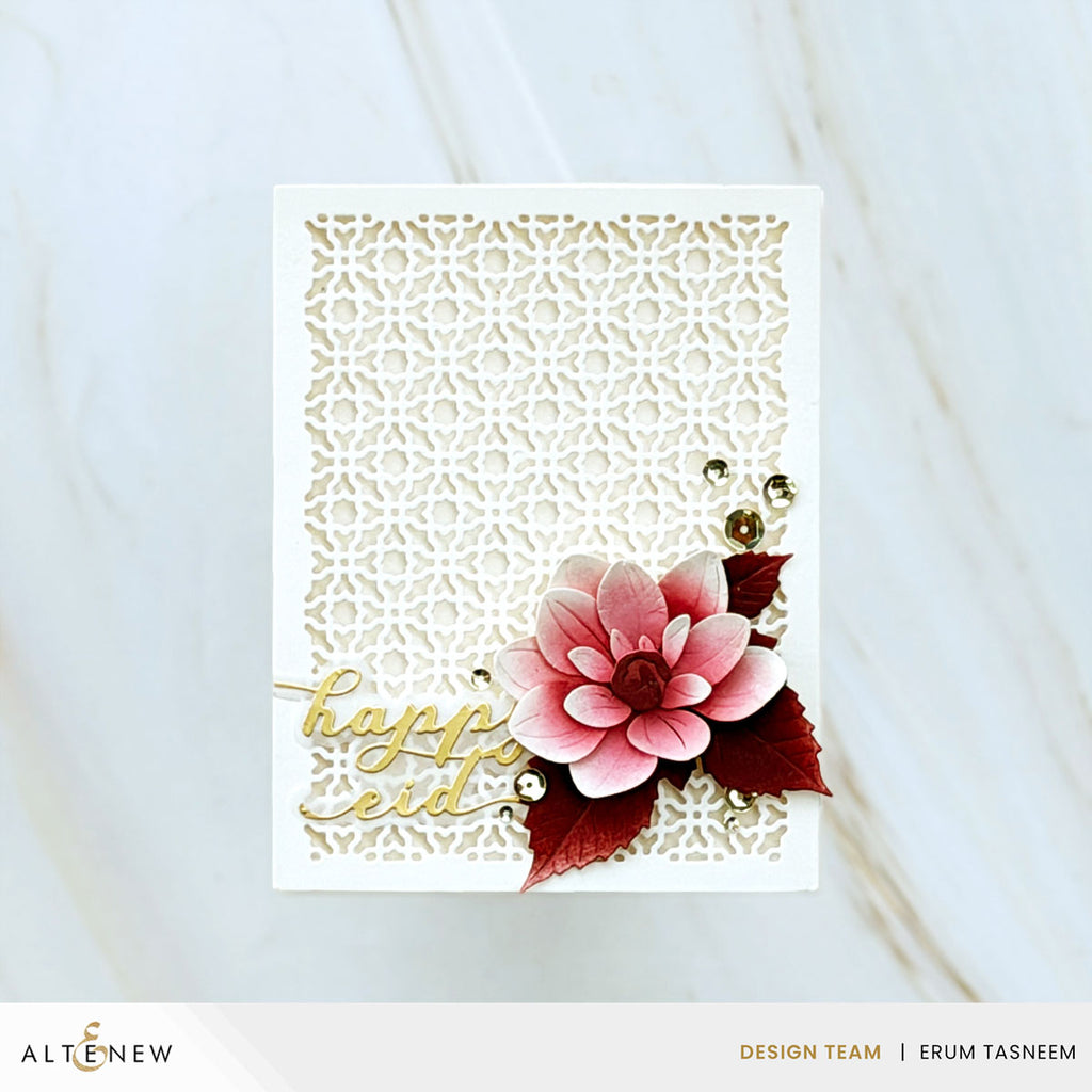 Altenew Eid Greetings Dies alt11408 pretty flower