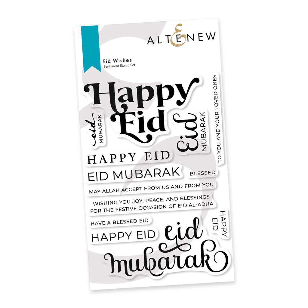 Altenew Eid Wishes Clear Stamp and Die Set image 1