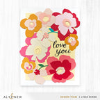Altenew Elegant Alphabet Clear Stamps alt10418 love you