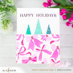 Altenew Elegant Bows Builder Stencils alt10912 happy holidays