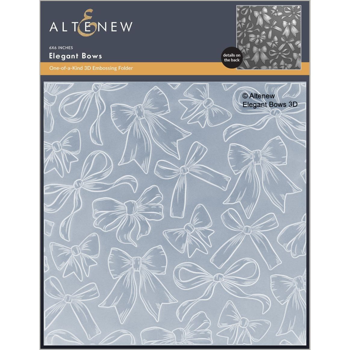 Altenew Elegant Bows Stencil Die and 3D Embossing Folder Set product image 3