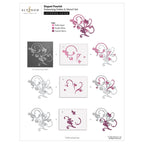 Altenew Elegant Flourish 3D Embossing Folder alt10721 layering guide
