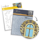 Altenew Enchanted Castle Window Embossing Folder and Stencil Set