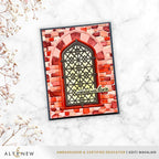Altenew Enchanted Castle Window Embossing Folder and Stencil Set red bricks
