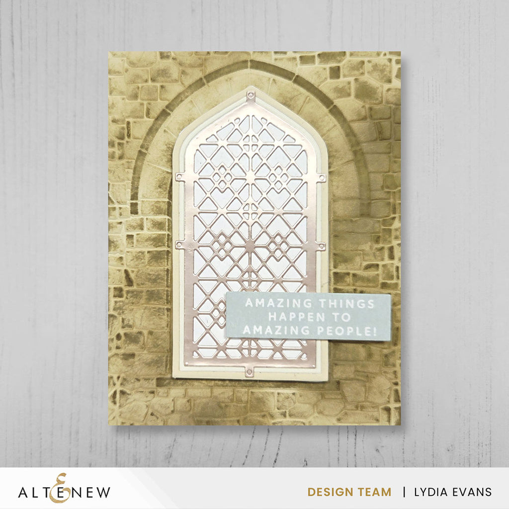Altenew Enchanted Castle Window Simple Coloring Stencils alt10139 amazing people