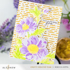 Altenew Enchanted Gold Shimmer Relief Paste alt8493 flowers