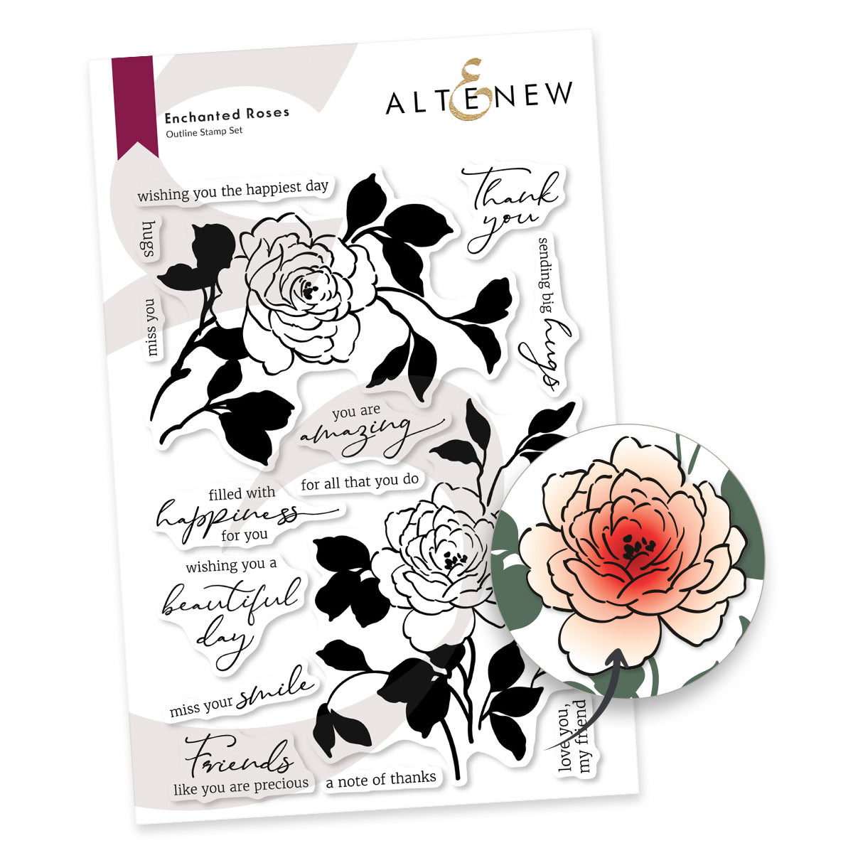 Altenew Enchanted Roses Clear Stamps alt10784