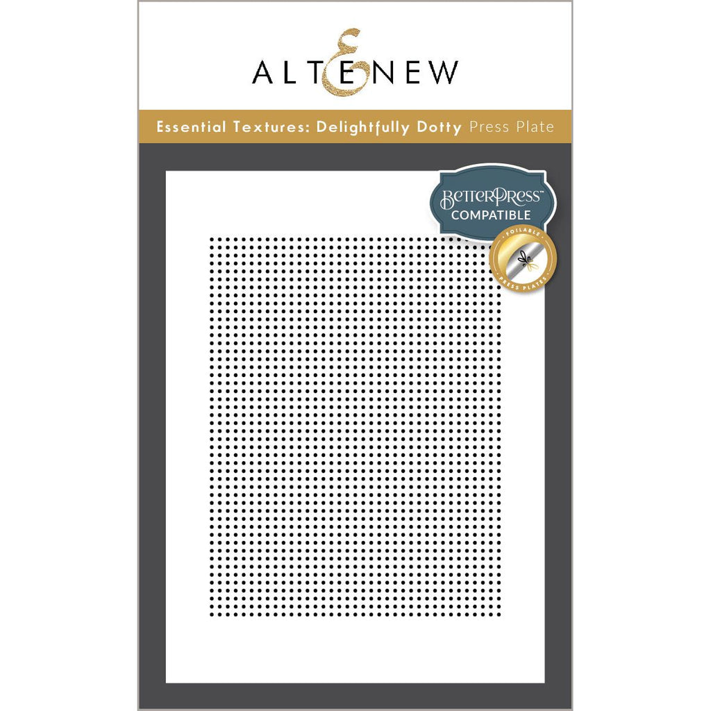 Altenew Essential Textures Delightfully Dotty Press Plate alt10914