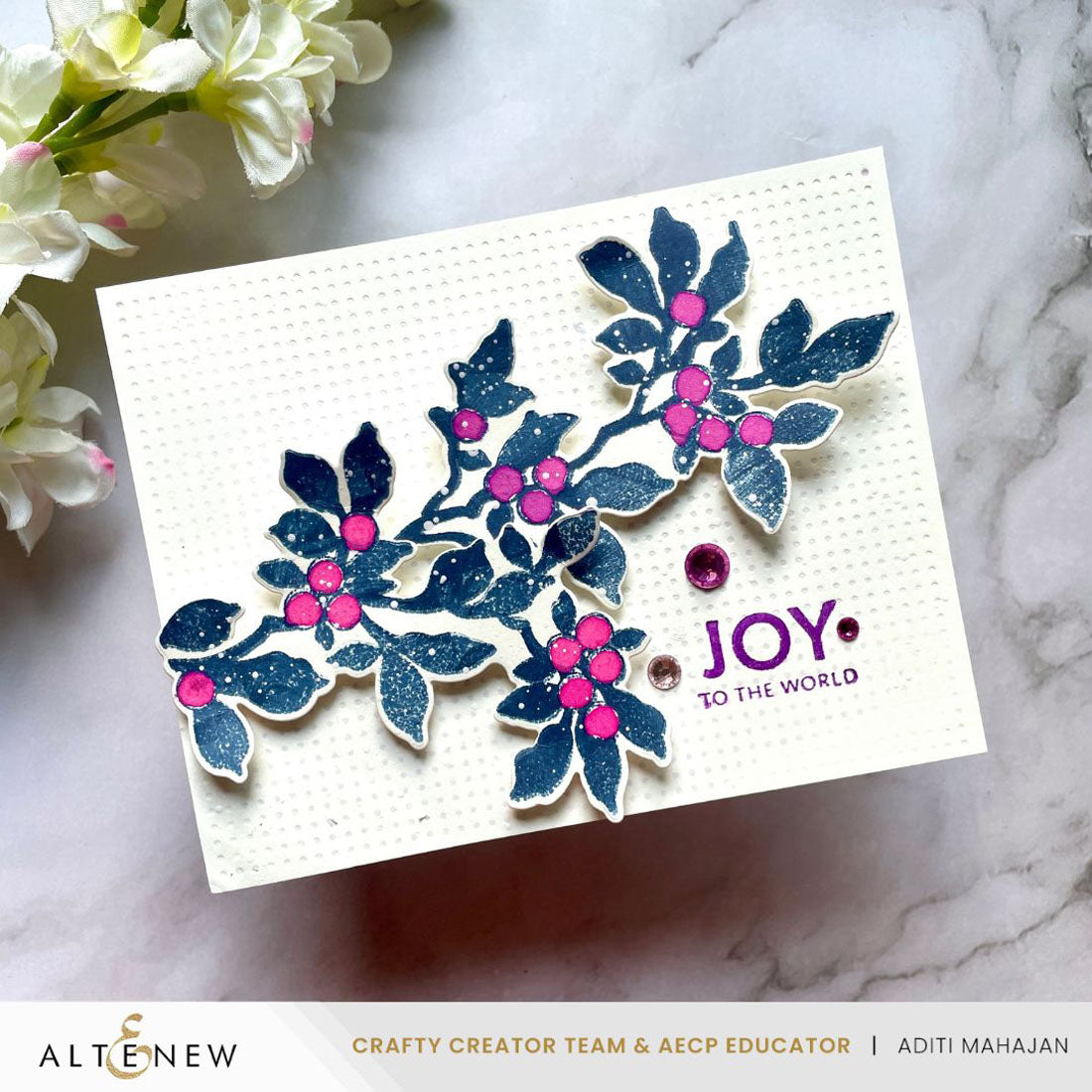 Altenew Essential Textures Delightfully Dotty Press Plate alt10914 joy