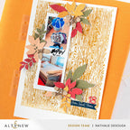 Altenew Essential Textures Fine Woodgrain Press Plates alt10982 leaves