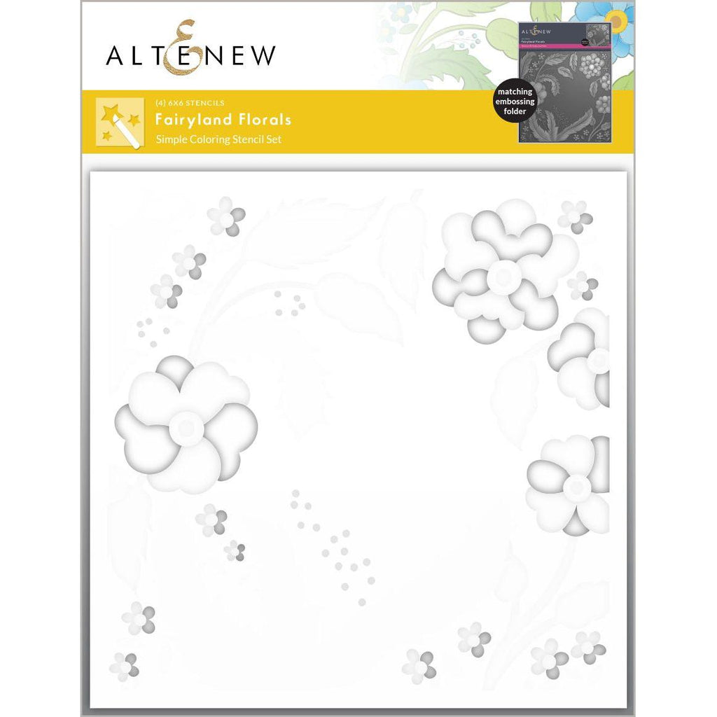 Altenew Fairyland Florals Simple Coloring Stencils alt10470