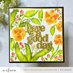Altenew Fairyland Florals Simple Coloring Stencils alt10470 good day