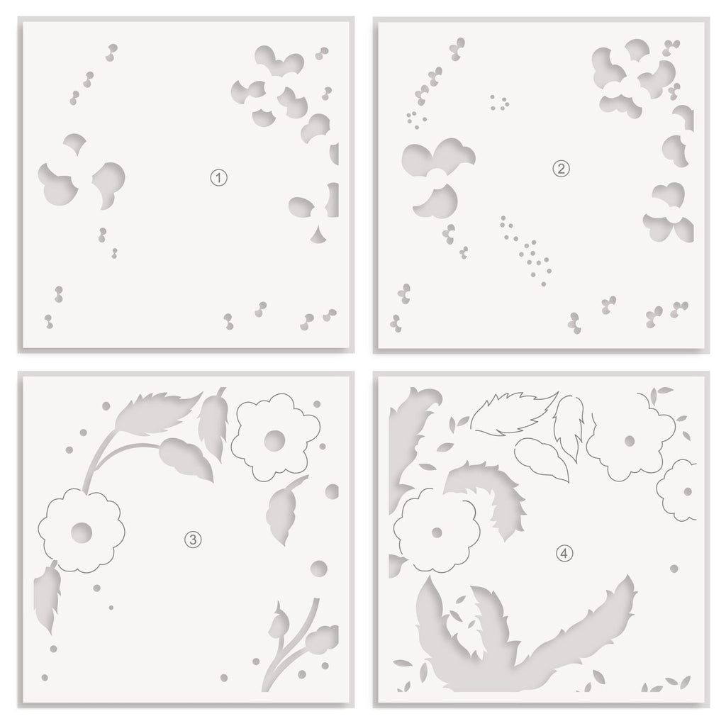 Altenew Fairyland Florals Simple Coloring Stencils alt10470 product image