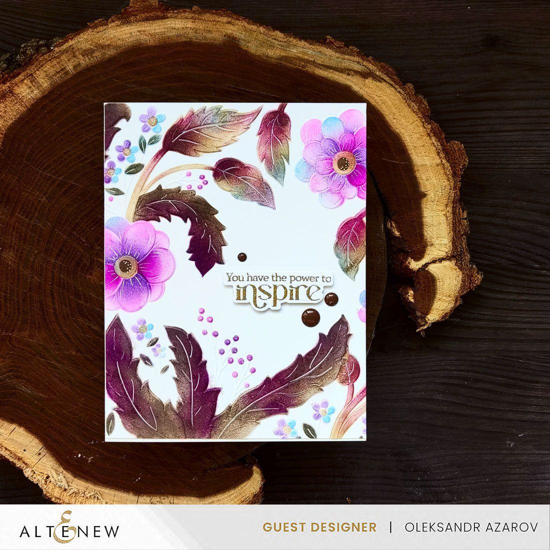 Altenew Fairyland Florals Simple Coloring Stencils alt10470 vivid colors