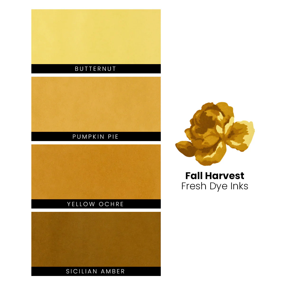 Altenew Fall Harvest Fresh Dye Ink Pad Set yellows