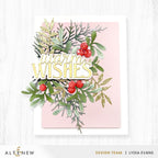 Altenew Festive Greenery Dies alt11518 warm wishes card