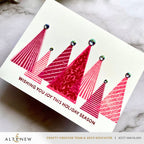Altenew Festive Triangles Clear Stamp and Press Plate Set red