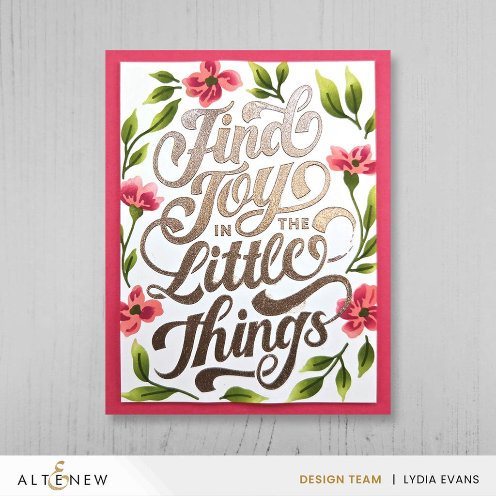 Altenew Find Joy Layering Stencils alt11075 gold