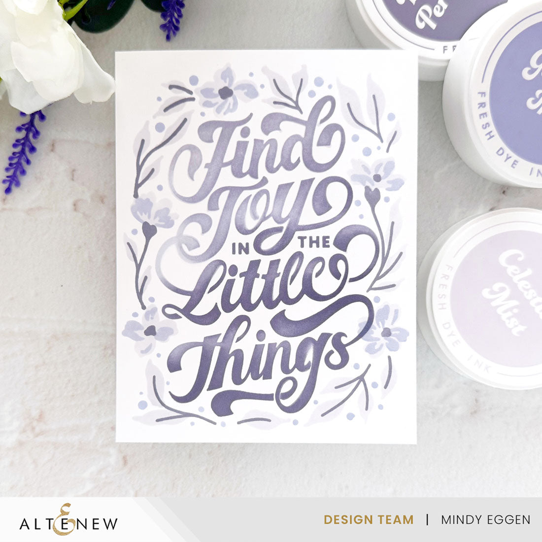 Altenew Find Joy Layering Stencils alt11075 purple