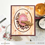 Altenew Floral Cameo Simple Coloring Stencils alt10788 sending hugs